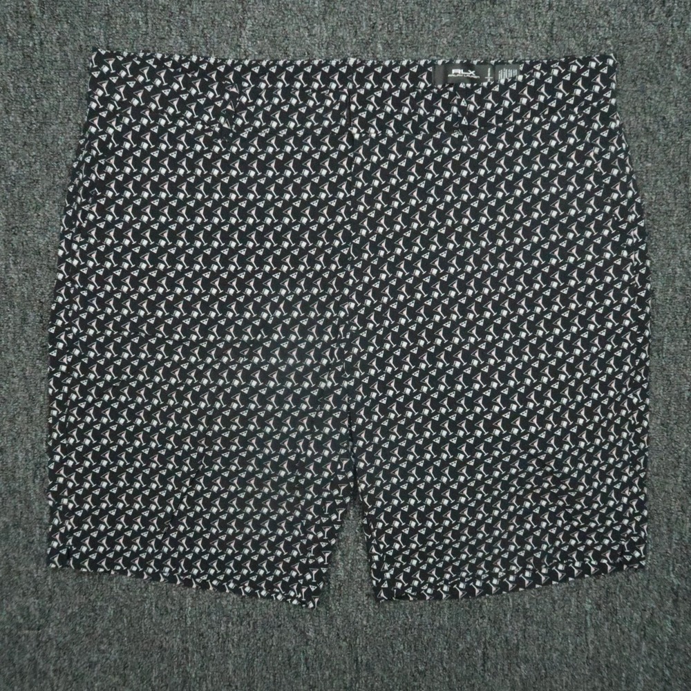 RLX Ralph Lauren Shorts Mens 36‎ Black Martini Party Lined Hybrid Performance
